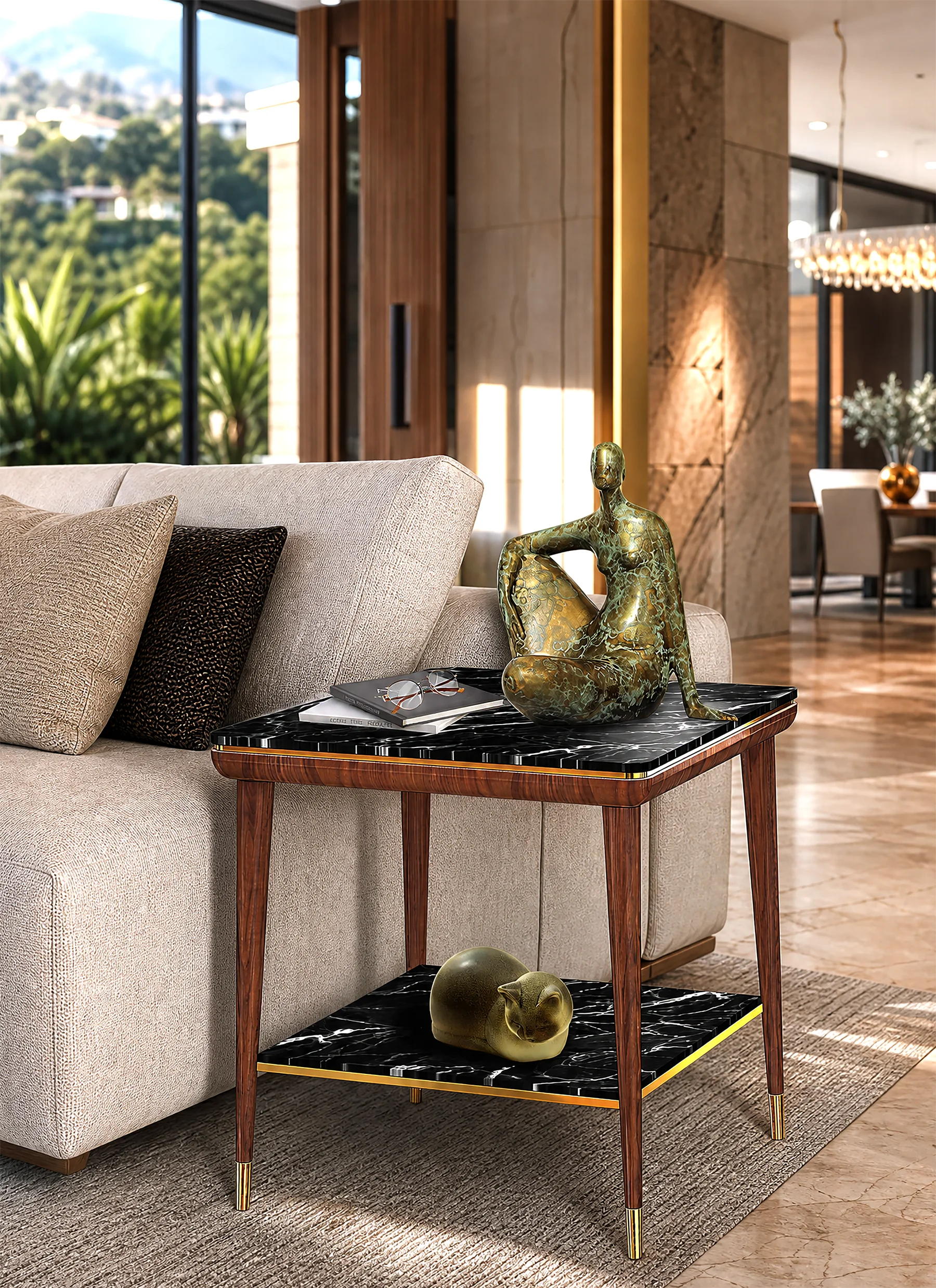 Side table.