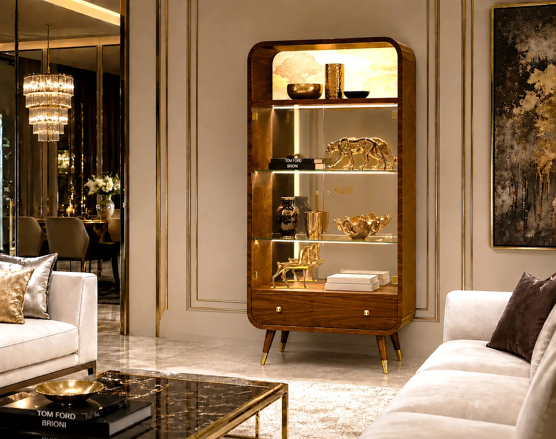 Display cabinet.