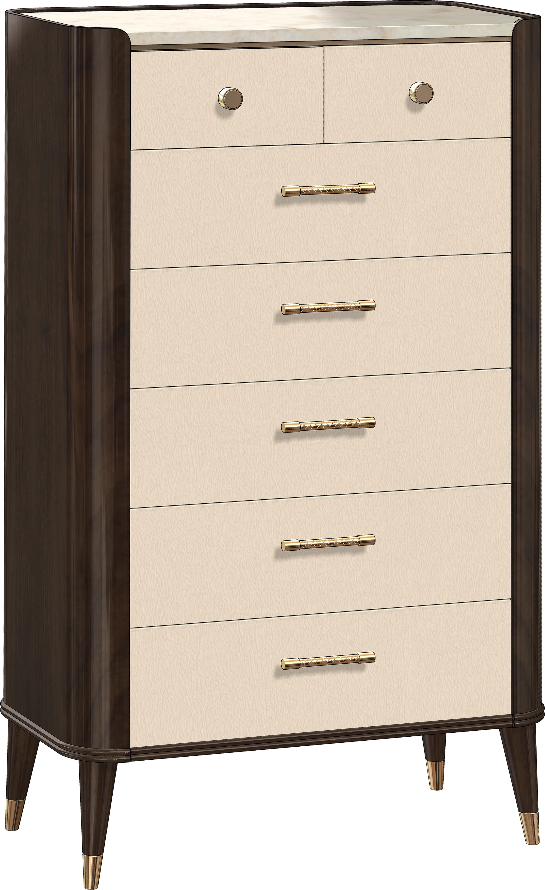 Seven-drawer tall chest