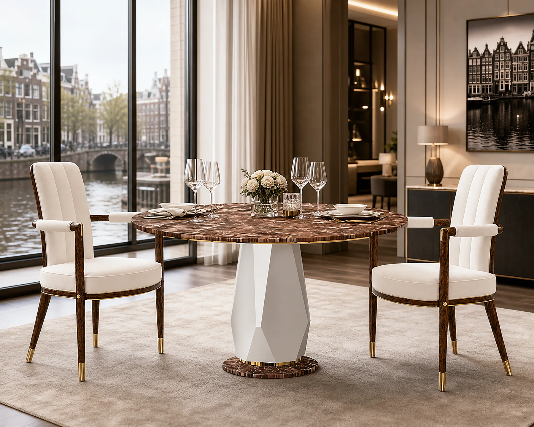 Avalon dining table in situ.