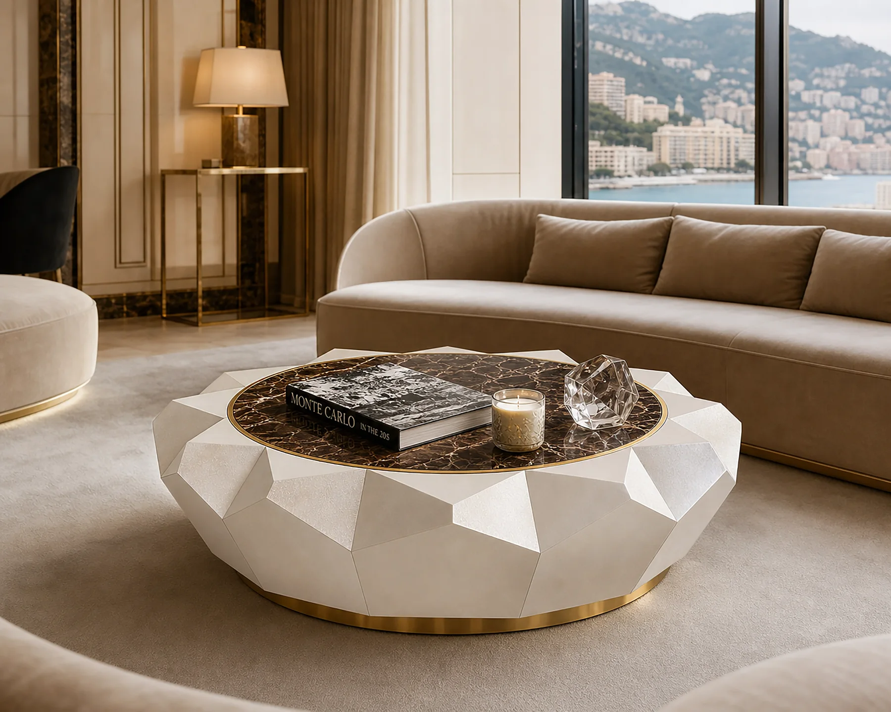 Iris in a luxury interior.