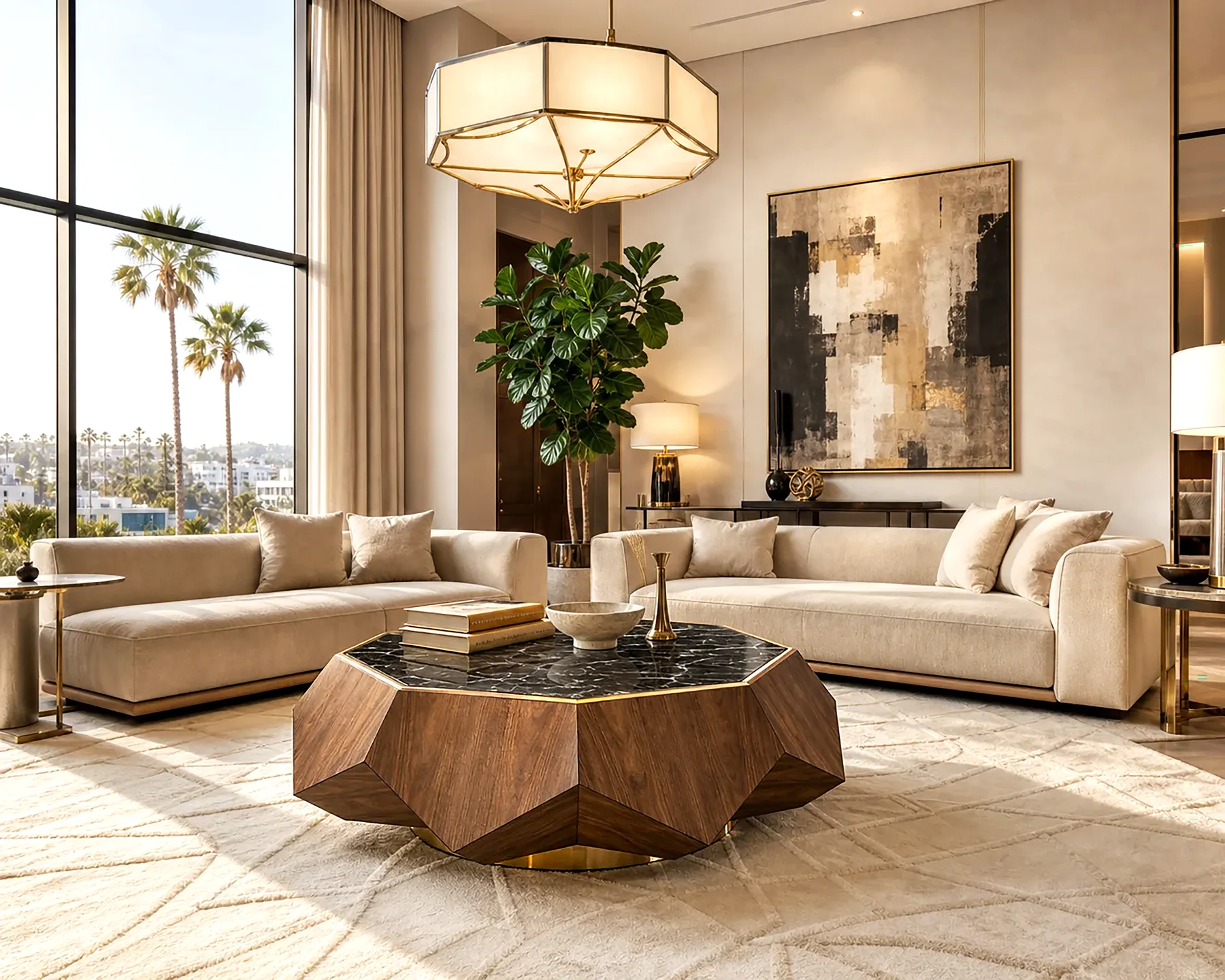 Stella walnut in a luxury interior.